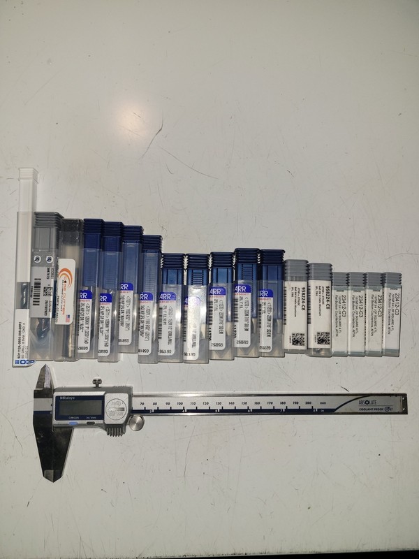 Tool Lot (Carbide Drills And End Mills)