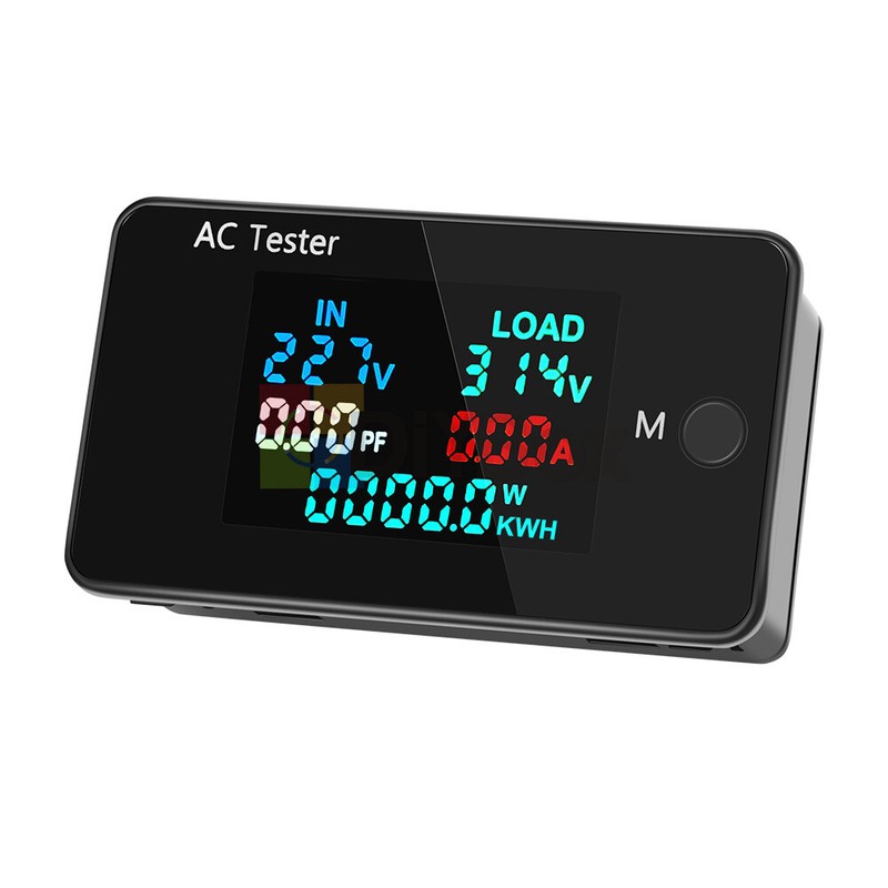 Digital Voltmeter AC 0-500V 5in1 Power Energy Meter 0-100A Ammeter Color Screen
