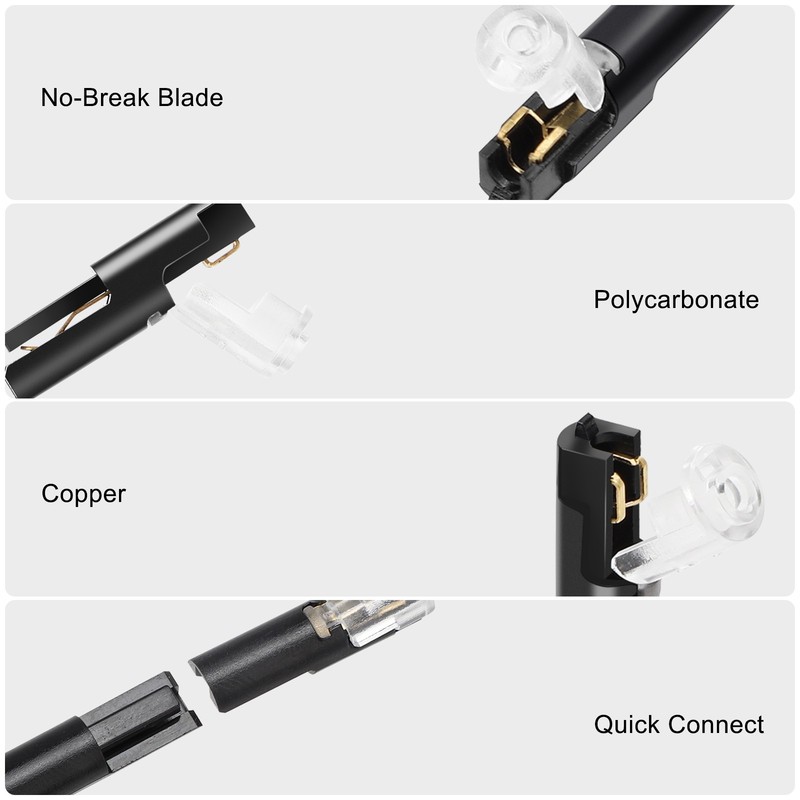 80 PCS Plug-In Quick Wire Connectors, Reusable Clamp Terminal Blocks for Cables gallery