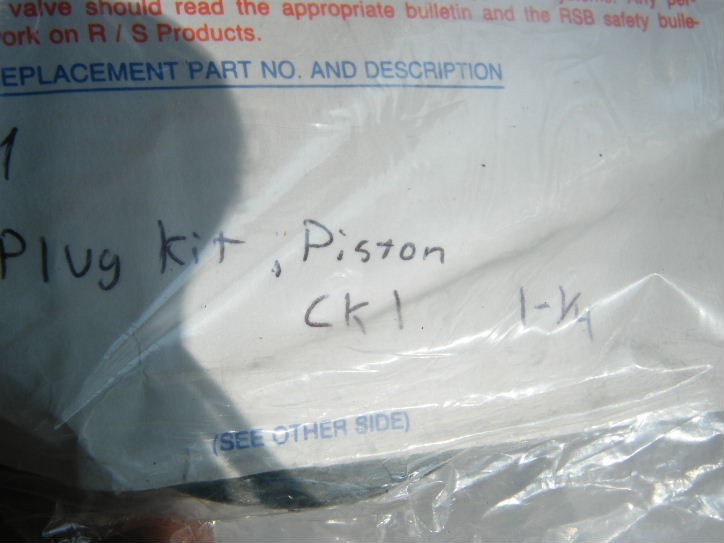Parker 201199 201200 Piston Plug Repair Kit 1 1/4" gallery
