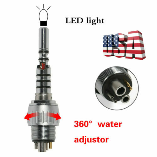Dental LED Quick Coupler 4/6 Hole fit Kavo Multiflex LUX Fiber Optic Handpiece
