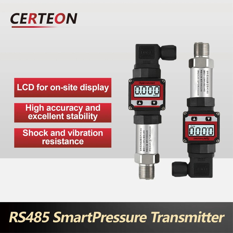 HTP-400 RS485 Digital PressureTransmitter Modbus RTU 4-20mA High Accuracy Sensor