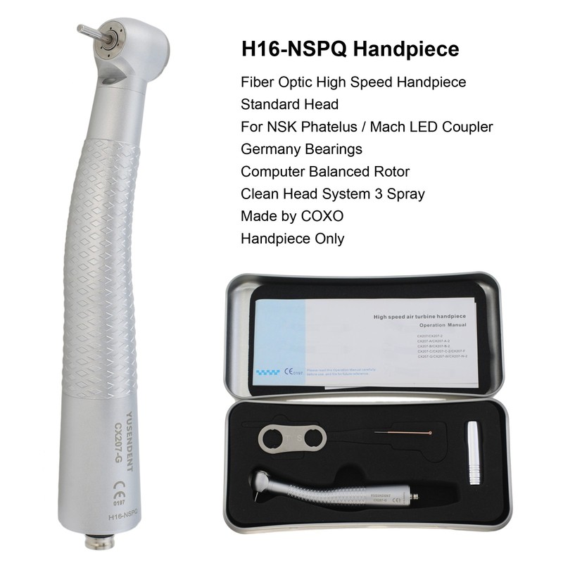 BEING Handpiece COXO Dental Fiber Optic High Speed For NSK Coupler 4 6 Hole gallery