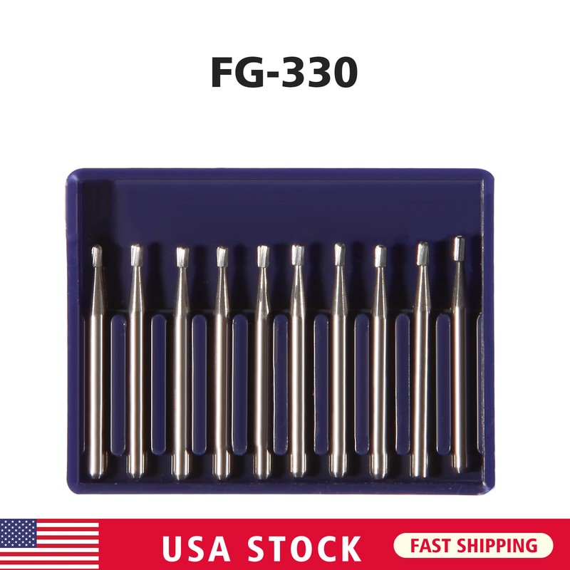 10-100 US Dental Fast High Speed Handpiece Burs Round Tungsten Carbide FG Bur po