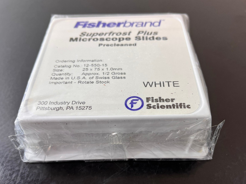 FisherBrand Superfrost Plus Microscope Slides 12-550-15 Pack of 72 NEW sealed