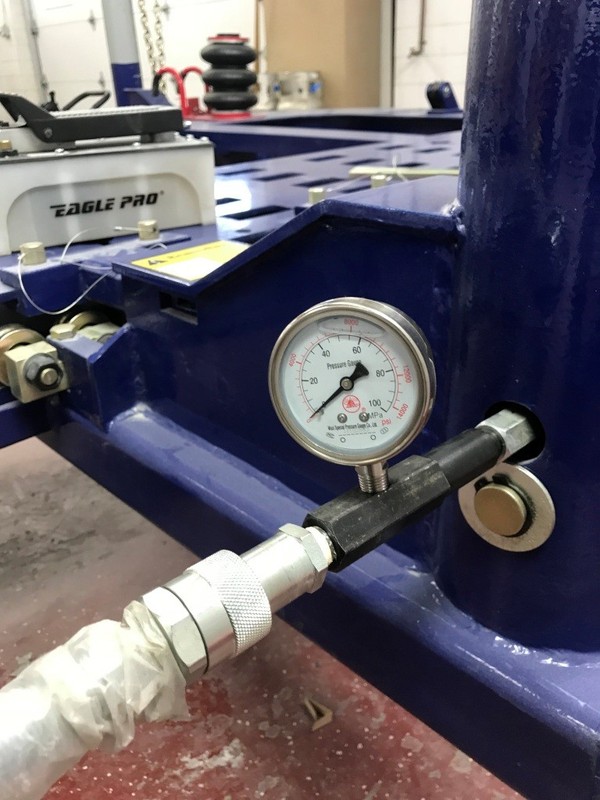 Auto Body Frame Machine Tower Gauge 10,000 PSI with Tower attachment