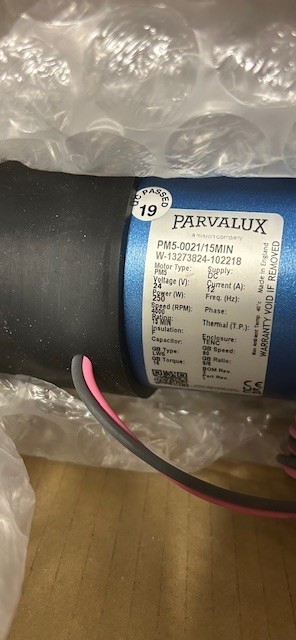 PARVALUX MOTOR PM5-0021/15min 24V 4000 RPM gallery