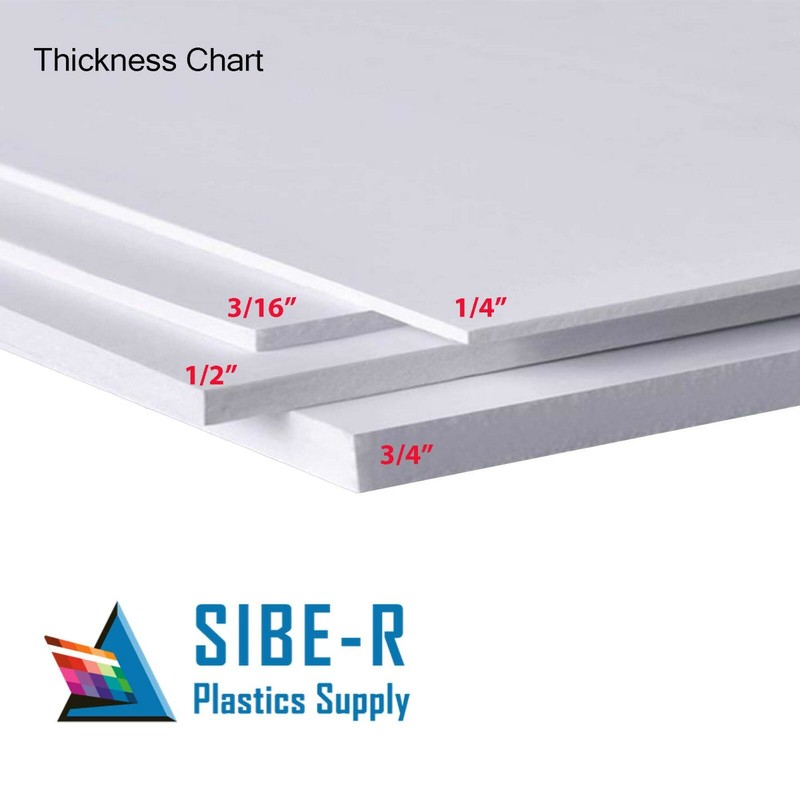 HDPE (High Density Polyethylene) 1/8" x 6" x 12" Natural Plastic Sheet gallery