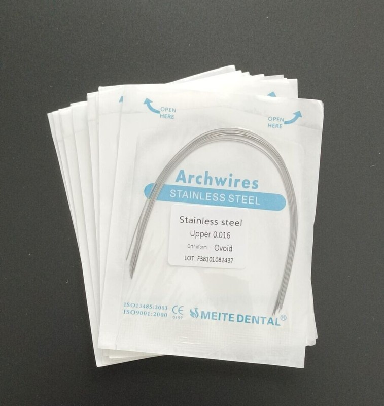Dental Orthodontic Stainless Steel Arch Wires Round Wires Ovoid Form Arcos gallery