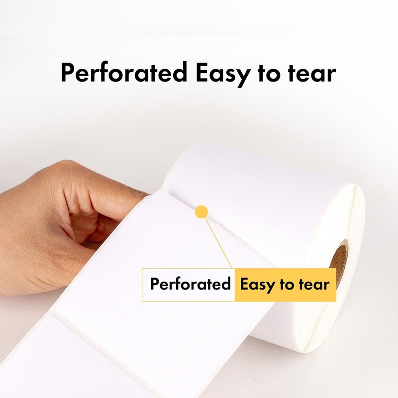 ZEBRA / ELTRON 1x1 (1" x 1") SQUARE Direct Thermal Labels - (1) Roll of 1380 gallery