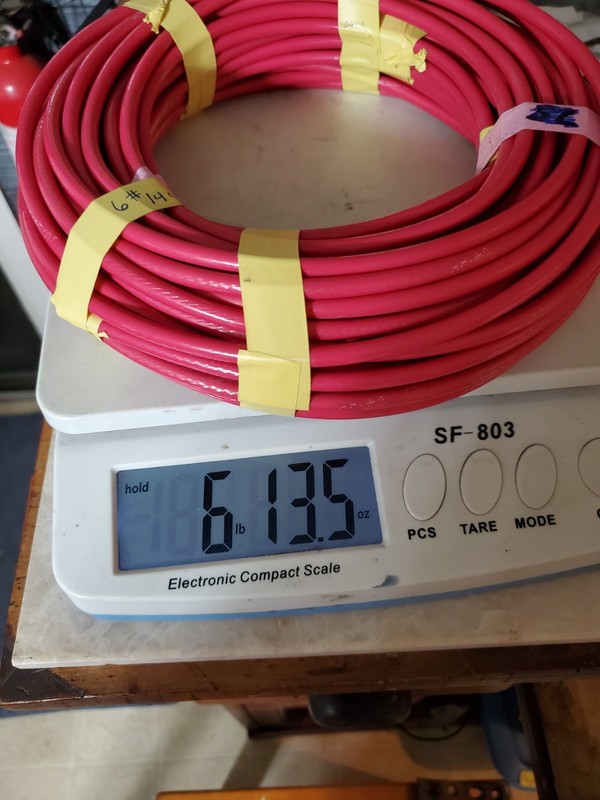 6 AWG THWN-2 Wire 70' Red Stranded Insulated Copper #6 70ft 600V THHN gallery