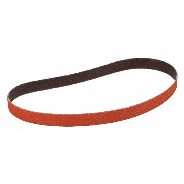 Sanding Belt, 1/2 in W, 18 in L, Coated, Ceramic, 60 Grit, Not Applicable, 984F,