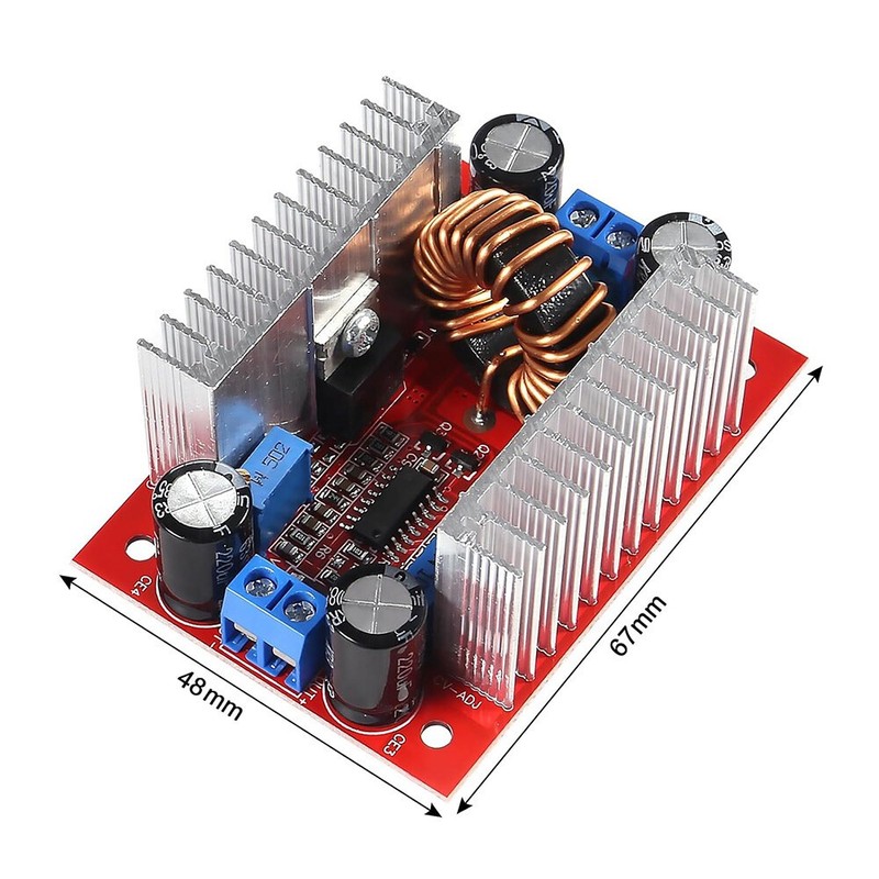 2Pack 400W DC-DC Step Up Boost Buck Voltage Converter Power Supply Module 15A gallery