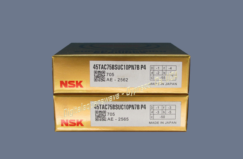 NSK 45TAC75BSUC10PN7BP4 Abec-7 High Precision Ball Screw Bearing. Matched Pair