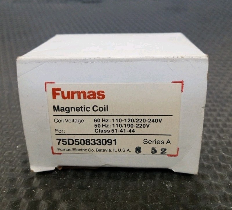 Furnas 75D50833091 Magnetic Coil For Class 51-41-44 Open box