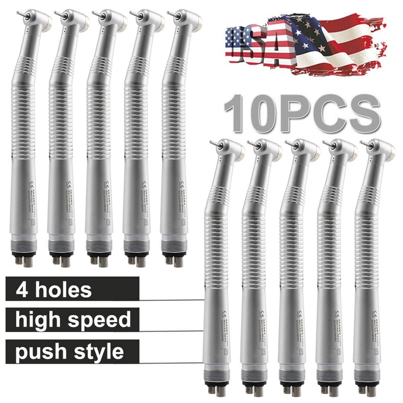 10* NSK PANA MAX Style Dental High Speed Handpiece Push Button 4Hole Air Turbine gallery