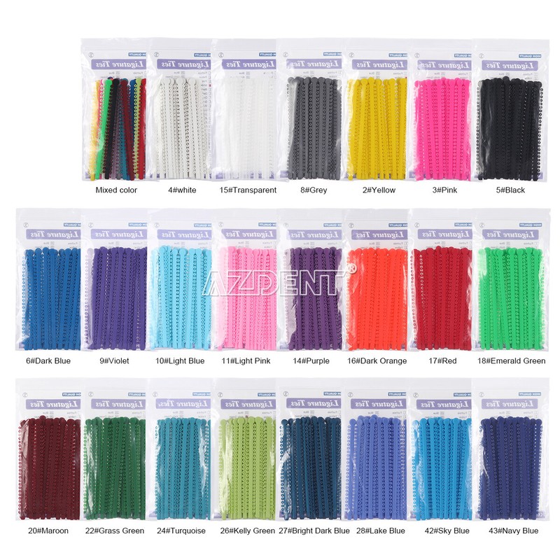 1000ties/kit Dental Orthodontic Ligature Ties For Dental Orthodontics treatment
