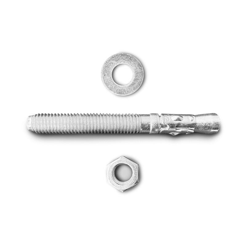 25-Pack 1/2" x 4-1/2"-inch Zinc Wedge Expansion Concrete Anchor Bolts gallery