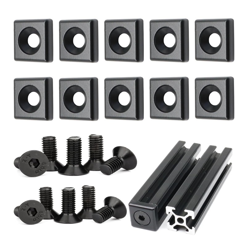 10Pcs 2020 Aluminum Extrusion T Slot End Cap Bracket 20 Series Extruded Hardw…