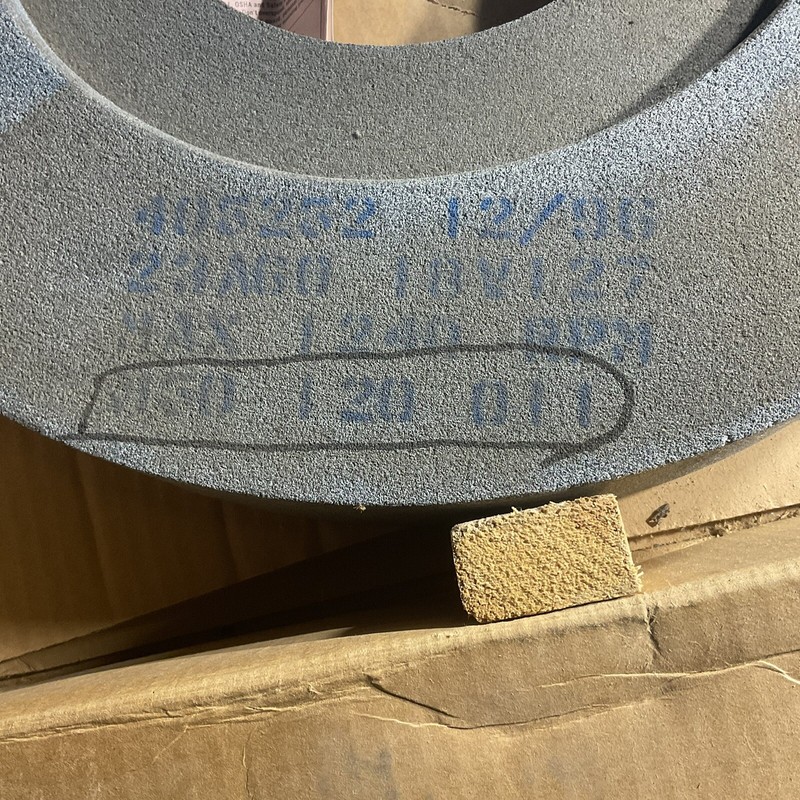 Norton Surface Grinder Wheel 20”x2-3/4”x8 Recessed 2 Sides 12”x5/8” & 12”x1/2” gallery