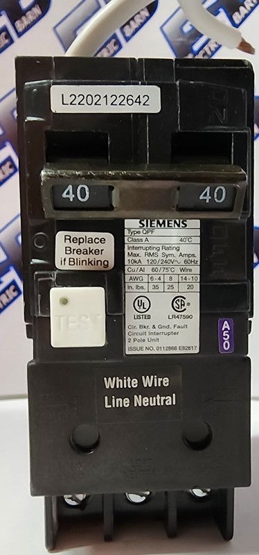 Siemens QF240A GFCI Circuit Breaker 40 Amp 240 Volt 2P 10kaic- WARRANTY gallery