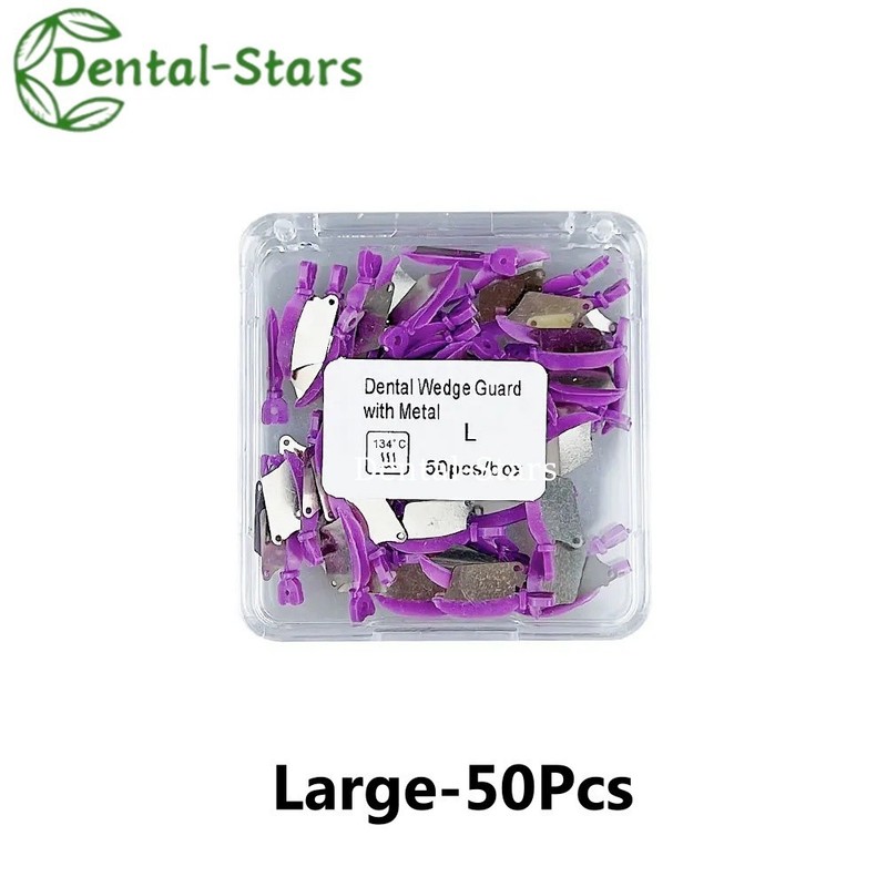 50X Dental Matrix Fender Wedges Prep Diastema Wedge Guard Fits Palodent V3 L/M/S