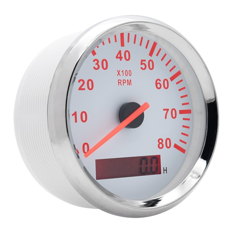 85mm Boat Tachometer - RPM Tachometer for Outboard Engine, 0-8000 RPM Tacho M... gallery