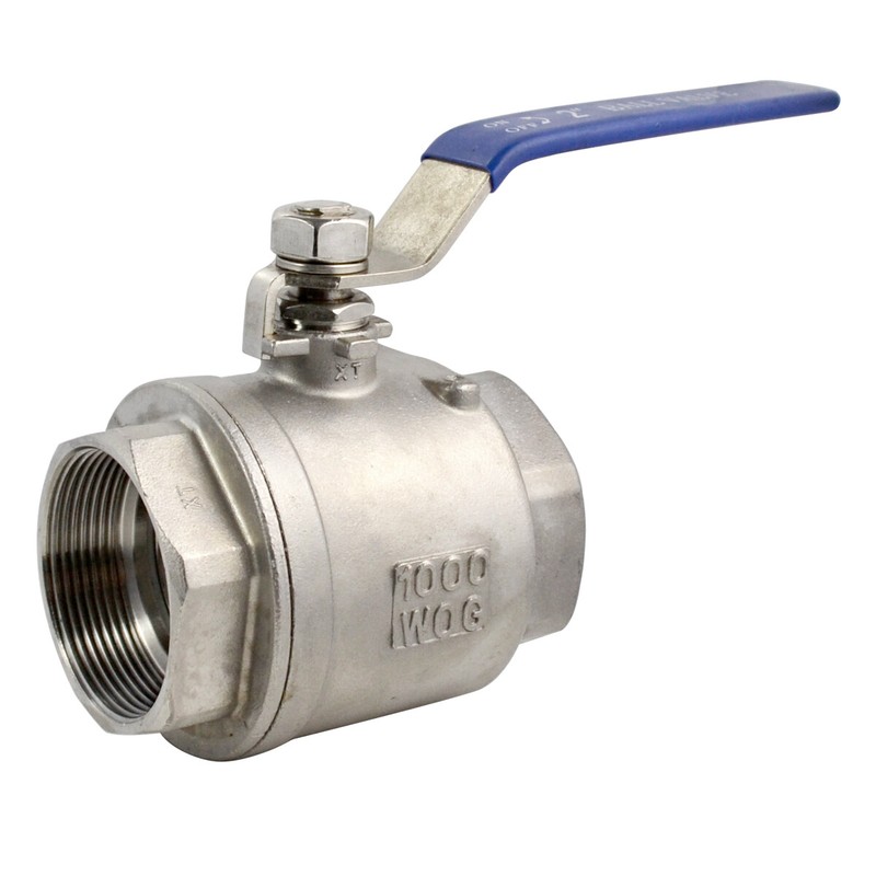 2 inch Ball Valve,Female NPT 316 Stainless Steel Full Port,2-Piece, 2Pack gallery