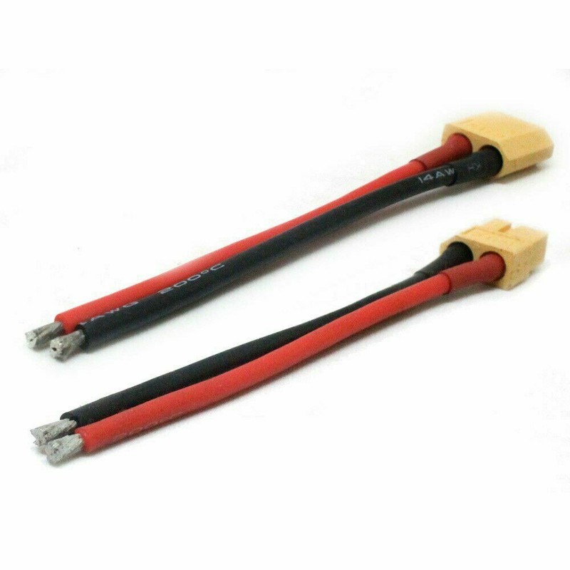 1 Pair Of XT60 Battery Male Female Connector Plug With Silicon 14 AWG Wire Cable gallery