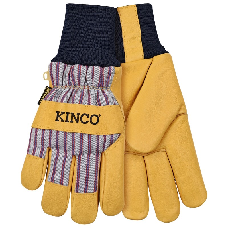Kinco Pigskin Leather Palm Warm Winter Insulated Lined Cold Weather WORK GLOVES