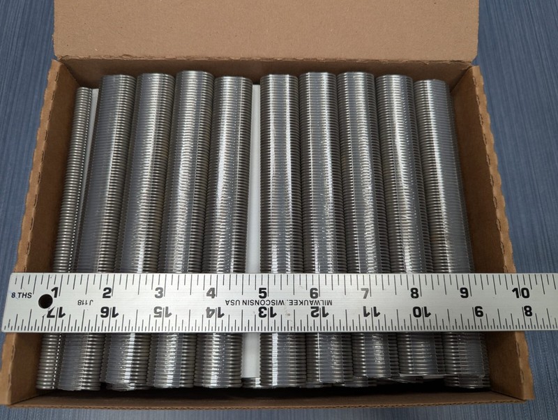 10,000 x 3/4" 15100B 15 Gauge C-Rings Blunt Point Hog Ring Made In USA gallery
