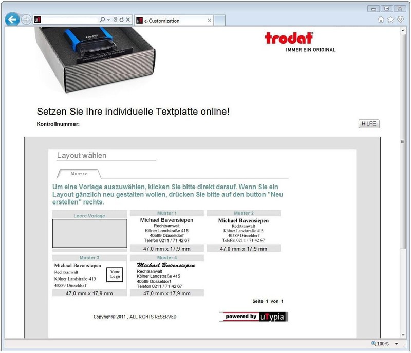 Trodat 4911 Custom Address Stamp - 9/16" x 1-1/2" - Multiple Ink Colors Availabl gallery