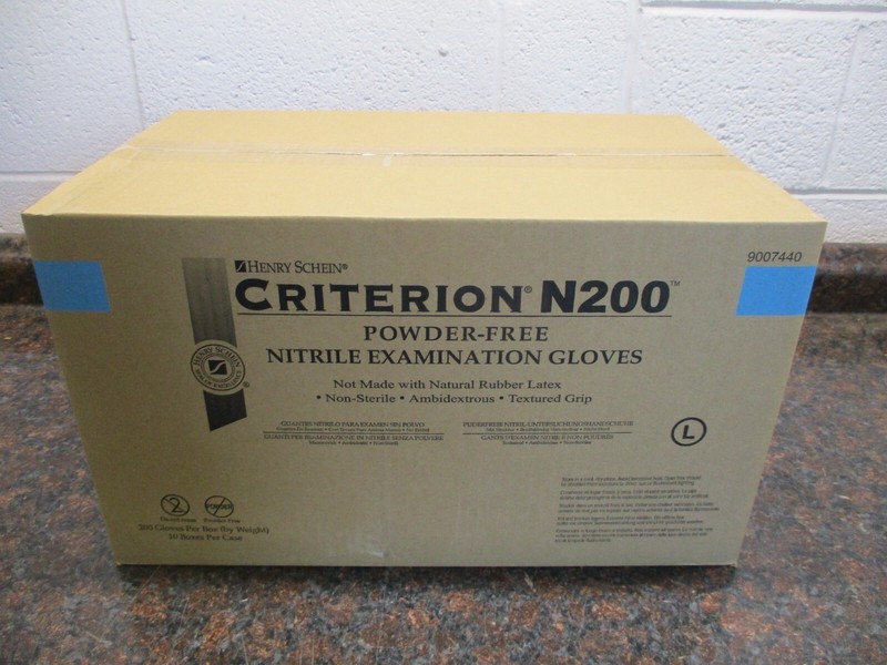 CASE OF 10 BOXES 200 PER CRITERION N200 LARGE 9007440 POWDER FREE EXAM GLOVES gallery