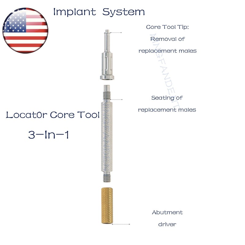 US Locator Tapered Abutment 1-5.0mm height for Zimmer TSV3.5 Mis Adin Implants gallery