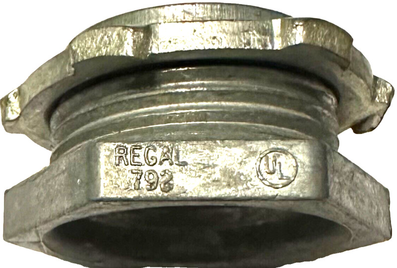 Electrical 3/4 inch CHASE NIPPLE Regal Die-Cast Zinc With 3/4” Steel Lock Nut gallery