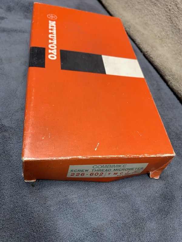 25-50mm 1"-2" Combimike Mitutoyo Thread Micrometer (NOS) #226-602 Japan gallery