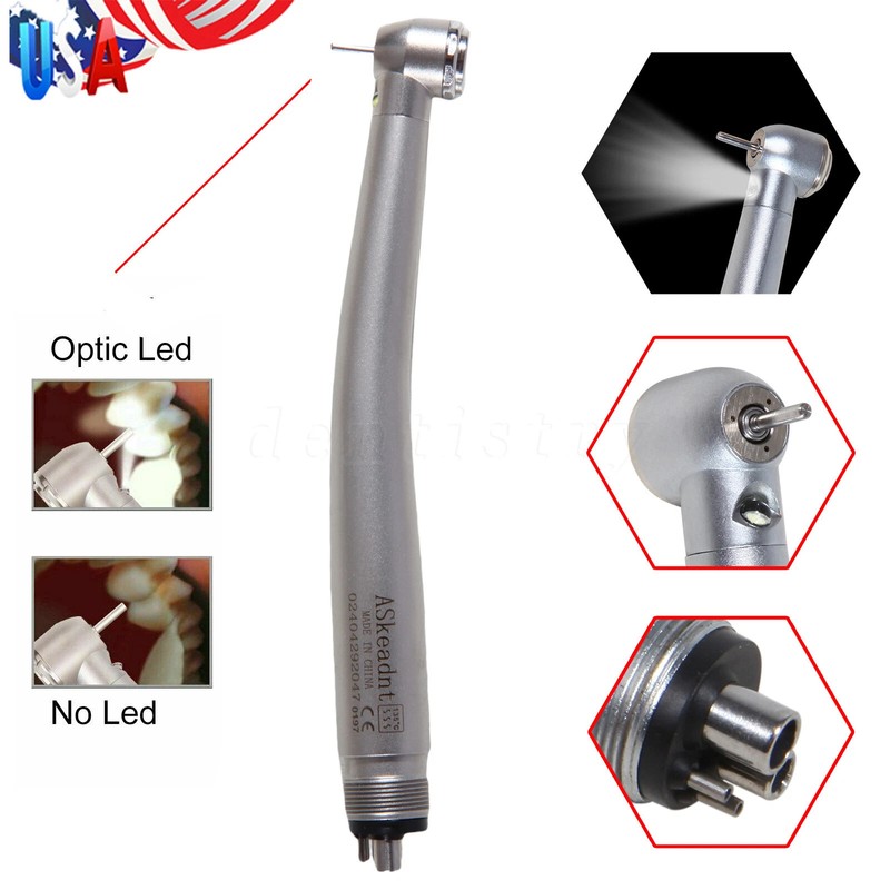 10 Dental High Speed Air Turbine Handpiece Push Button 4Hole NSK Style CE SEASKY gallery