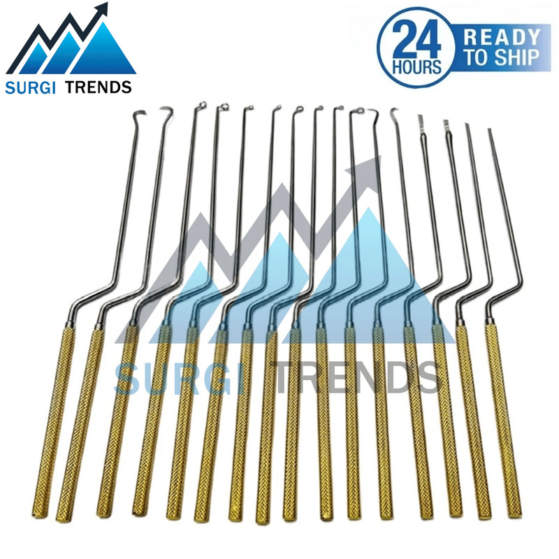Hardy Pituitary Neuro Curettes Set Of 16 Surgical Instruments Transsphenoidal