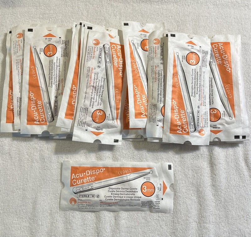 30 AcuDerm Inc Dermal Curette 3mm Loop R0325