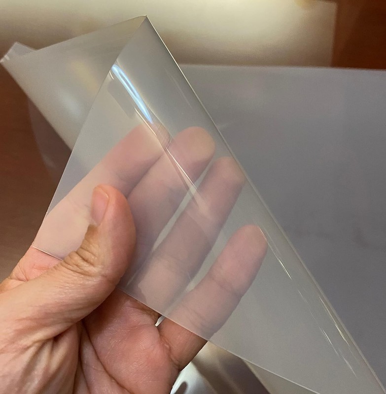 2 LDPE High Density Translucent Clear Polyethylene Plastic Sheets- 24"x24"x0.03" gallery