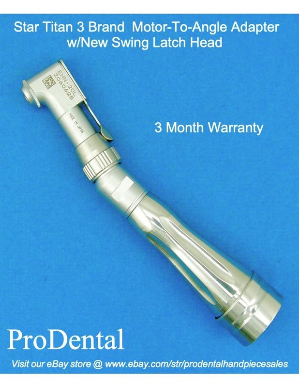 Star Titan 3 Motor-To-Angle Dental Handpiece Adapter w/New Swing Latch Head