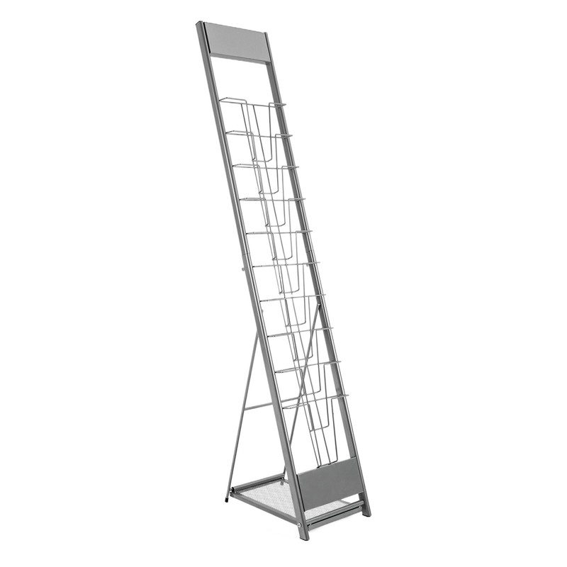 10Tier Floor Standing Literature Rack Brochure Magazine Display Holder Stand gallery