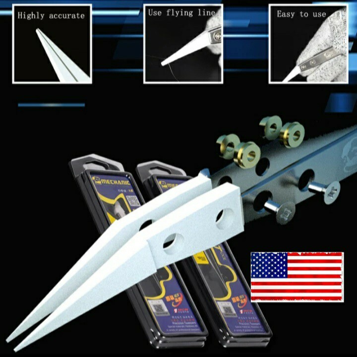 CERAMIC TWEEZERS For Jump Wire S Level, SF-12 Bent Tip