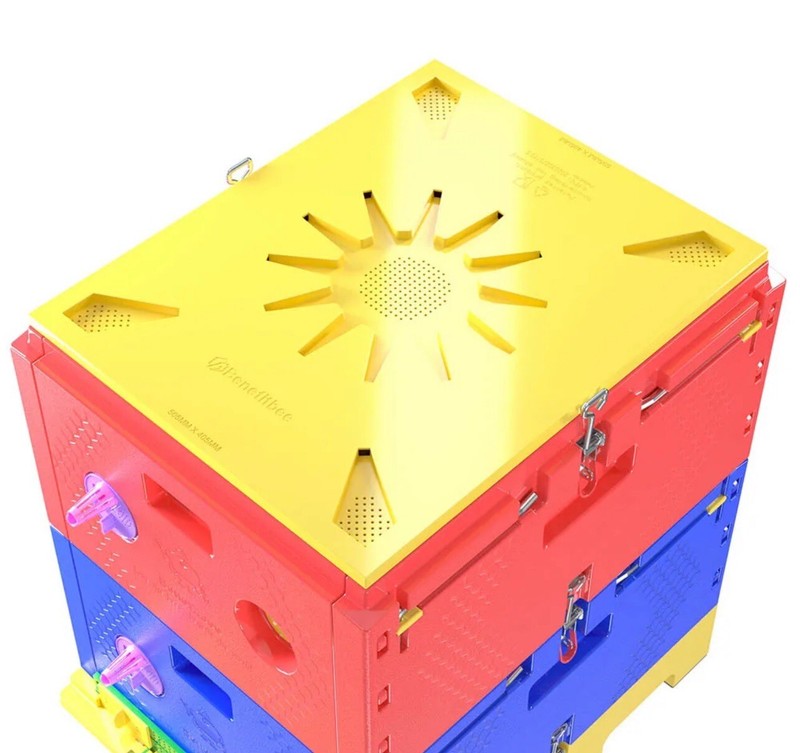BeeHive Plastic Langstroth Size ,3 layers INSULATED Plastic Beehive (OPEN BOX) gallery