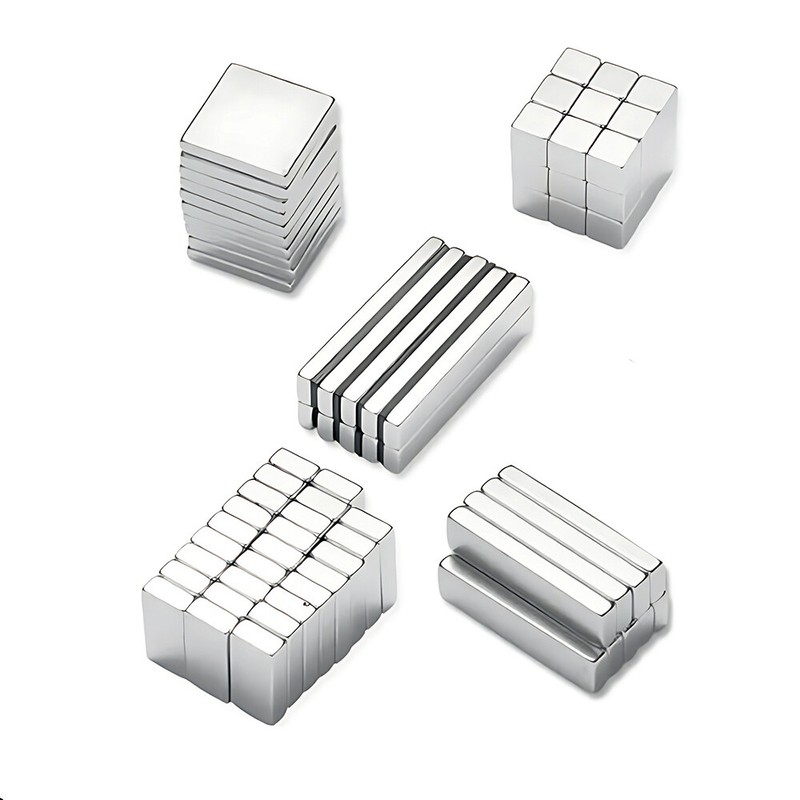 Square Super Strong Magnets Length 5-100mm N35 Rare Earth NdFeB Magnet Multiple gallery