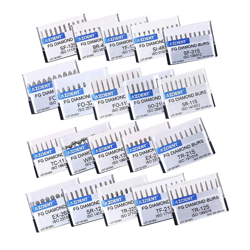 US AZDENT Dental Super Coarse FG Diamond Burs set for High Speed Handpiece gallery