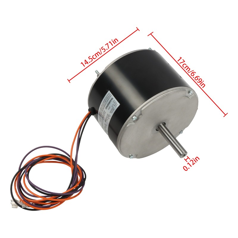 68J97 Condenser Fan Motor for Lennox 1075 RPM 208-230 Volts 1/6 HP gallery