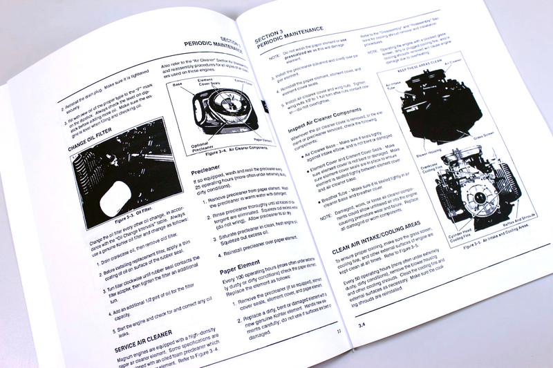 Kohler Magnum M18 M20 Twin Cylinder Gas Engine Service Repair Manual Shop Book gallery