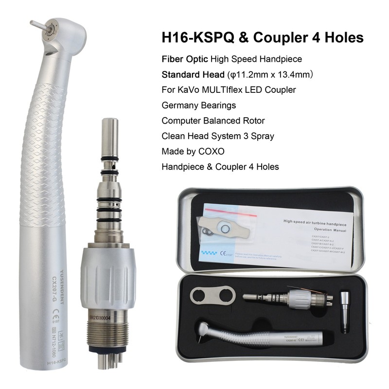 BEING COXO Dental Handpiece High Speed Fiber Optic For KaVo MULTIflex Coupler gallery