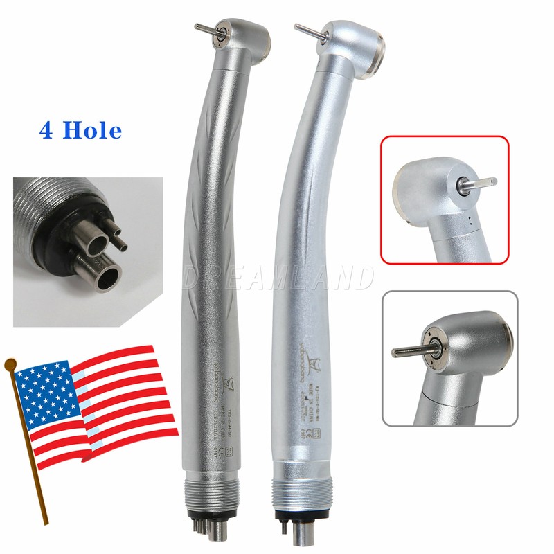 Dental High Speed (LED) Handpiece Push Single/Triple Way Spray 4 Holes e'r gallery